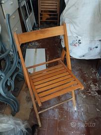 Sedie pieghevoli in legno
