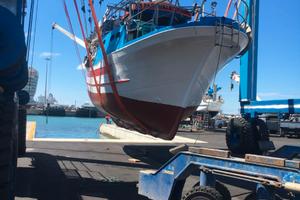 Peschereccio  a Livorno