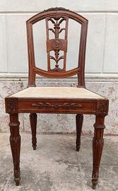4 poltroncine sedie antiche Piemonte