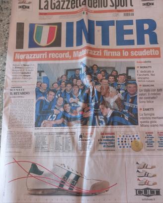 Gazzetta dello Sport 15 scudetto Inter - 23/4/2007