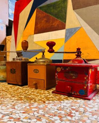 3 Macina caffe antichi funzionanti