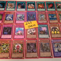 245 carte Yu-Gi-Oh in lotto + scatola
