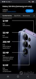  NUOVO!GALAXY S26 ULTRA PRO  1TETRABIT DI MEMORIA 