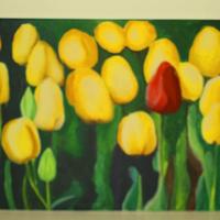 Quadro Tulipani Gialli