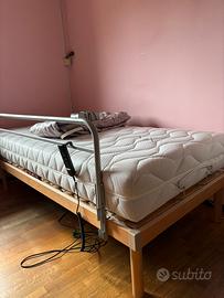 Letto nuovo con rete a doghe motorizzata