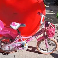 bicicletta bambina (ci sono anche le rotelle)