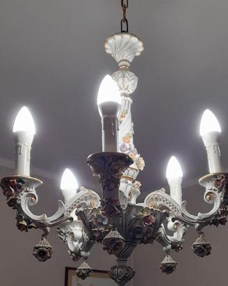 lampadario tipo capodimonte