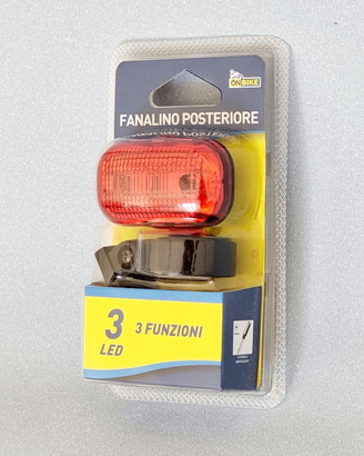 Fanalino bici led posteriore