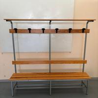 Panchina spogliatoio in Alluminio 2 mt completa