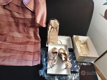 Vestito cerimonia accessoriato 42