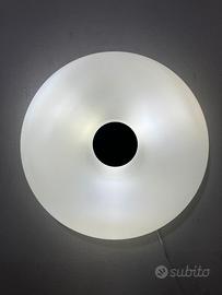 Lampada soffitto vetro D.42 bianco