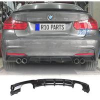 DIFFUSORE BMW F30 F31 LOOK M PERFORMANCE NERO LUCI
