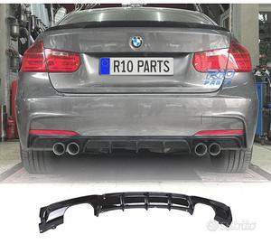 DIFFUSORE BMW F30 F31 LOOK M PERFORMANCE NERO LUCI