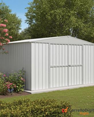 Box in lamiera deposito 360x260cm - 9mq bianco