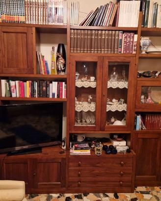 Libreria in legno massello