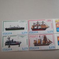 Francobolli Italia Quartine