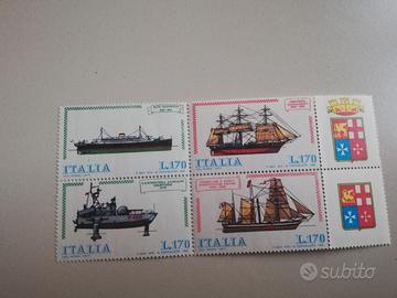 Francobolli Italia Quartine