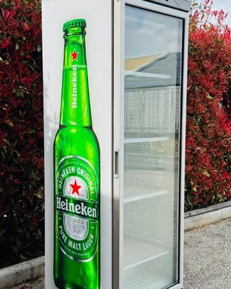 Vetrina frigo HEINEKEN colonna Led bibite bar casa