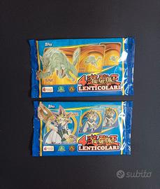 2 bustine sigillate Yu-Gi-Oh topps lenticolari 