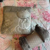 cuscino e coperta pile