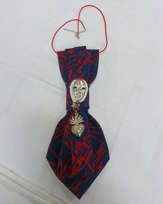 Collana cravatta gioiello vintage anche Halloween 