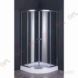 Box Doccia Fluxy in cristallo semicircolare Rubino