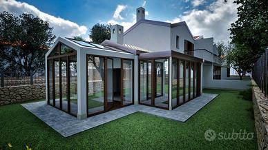 Opicina - nuova trifamiliare in costruzione