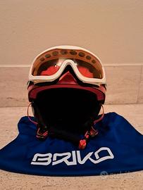 Casco sci bambina+visiera