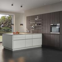 Cucina lineare moderna con gola L 330cm