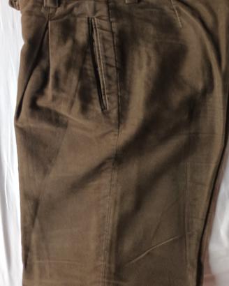 Pantaloni classici uomo, tg.46, colore marrone 
