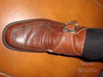 Scarpe marroni Sonny Bono elgante fibia lato 43/44