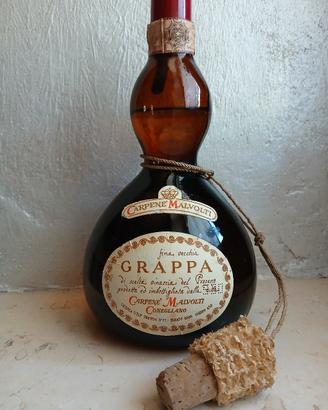 Bottiglia da collezione grappa Carpené 