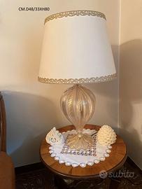 LAMPADA VETRO SOFFIATO MURANO ORO
