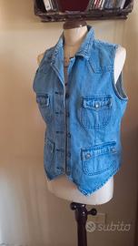 gilet vintage di jeans