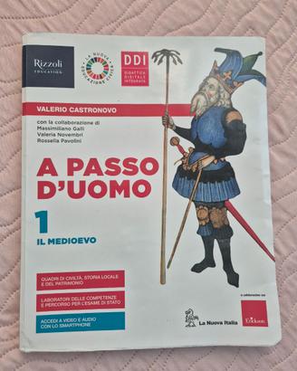 Libro storia scuola media "A passo d'uomo"