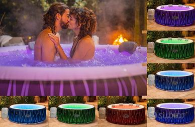 Piscina Spa gonfiabile Lazy Z Hollywood con LED –