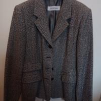 giacca donna SPORTMAX lana tweed semivita tg 46 