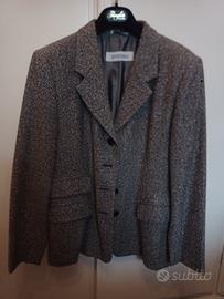 giacca donna SPORTMAX lana tweed semivita tg 46 