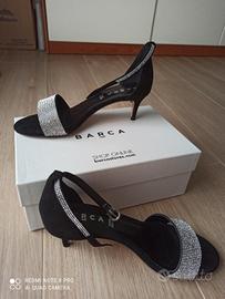 Sandali neri tacco 6 numero 39