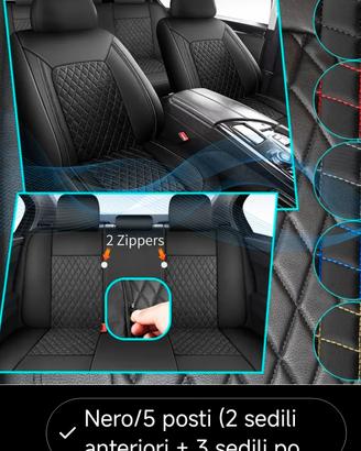 Coprisedili in ecopelle per Volkswagen t-roc