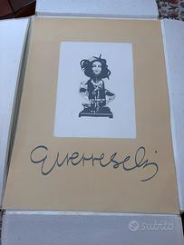 GUERRESCHI Da Incorniciare Opera Originale Firmata