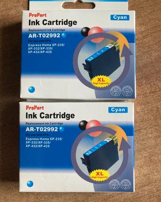 2 cartucce ciano T2992 per epson