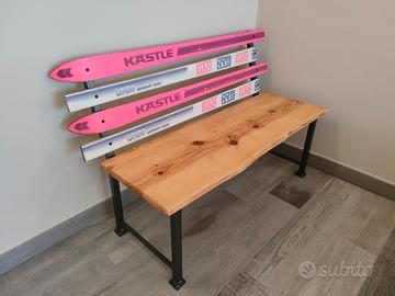 panchina panca con sci