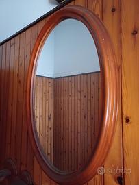 specchio in legno