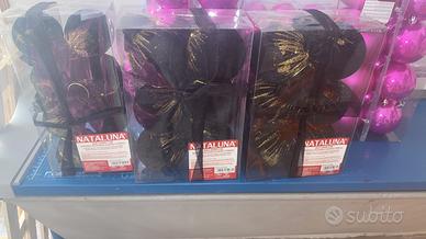 Addobbi per l’albero di Natale paline nere dorate