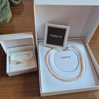 collana e bracciale di perle comete gioielli 