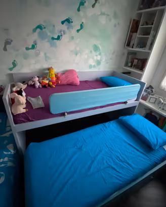 Letto a castello salvaspazio per cameretta