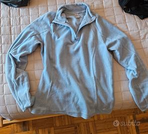 maglia neve in pile bambino o bambina tg S