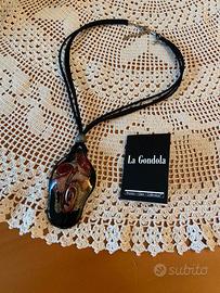Collana con pendente in vetro di Murano