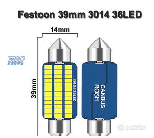 LAMPADINA LED C10W FESTOON 39MM 36LED